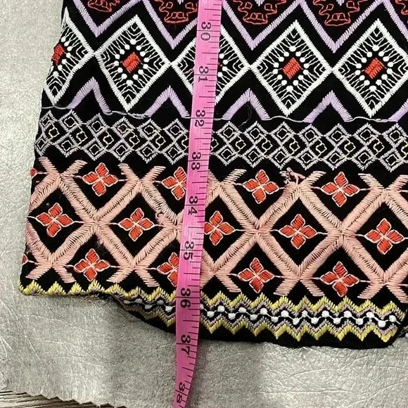 [US0]  Anthropologie Akemi + Kin Boho Geo-Embroidered Column Dress - Picture 8 of 12